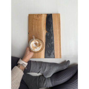 Board with graphite resin